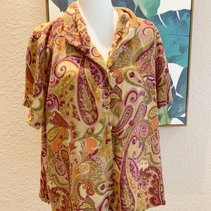 Alfred Dunner paisley button down